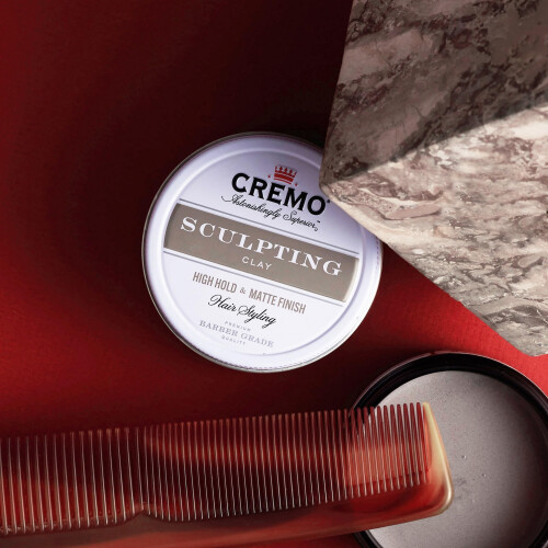 Cremo Premium Barber-Grade Sculpting Clay - High Hold, Matte Finish, 4 oz (Code 1) 1