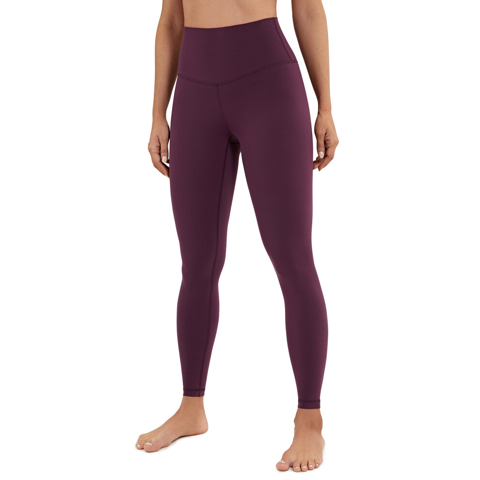 CRZ YOGA Butterluxe Legging taille haute pour femme - Pantalon de yoga doux comme du beurre - Violet fonc? - Taille L