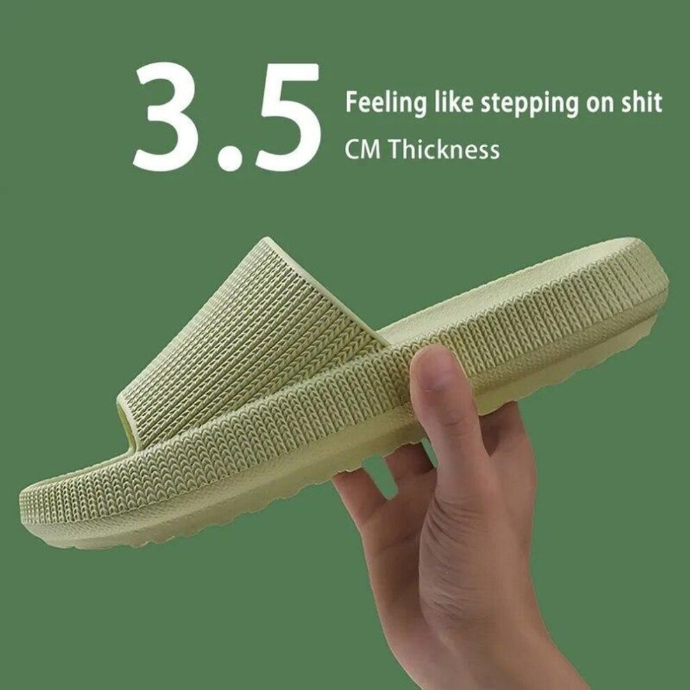 (green, 42/43) Women Men Slippers Summer Beach Slides Bathroom Anti-Slip Slipper Soft Sole Sandals Fashion Flip-Flops Ultra-Light Shoes Women