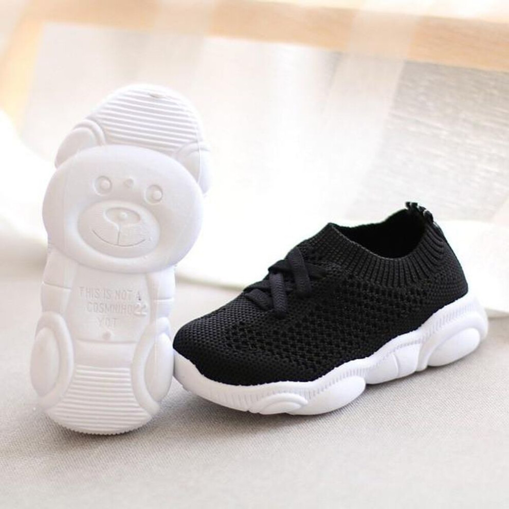 (black, 22) Kids Shoes Antislip Soft Bottom Baby Sneaker Casual Flat Sneakers Shoes Children Size Girls Boys Sports Shoes