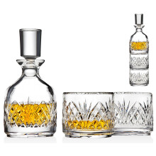 Godinger stapelbar whiskykaraffel och whiskyglas Dublin 3 st set fr sprit Scotch Bourbon eller vin