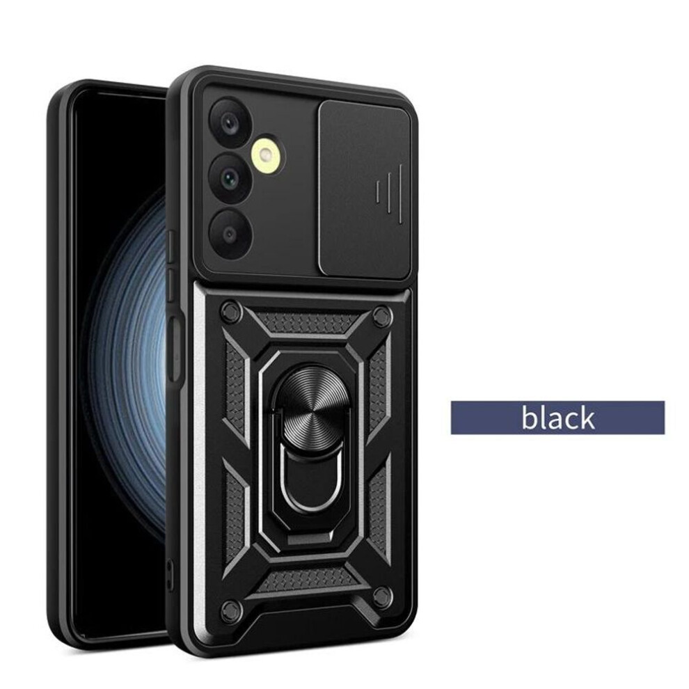 (, Samsung A25 5G) Armor Case For Samsung Galaxy S24 S23 S22 S21 S20 Ultra A15 A25 A35 A55 5G A05 A05s A14 A24 A34 A54 A13 A33 Cover Ring Magnet Black 3036494638563