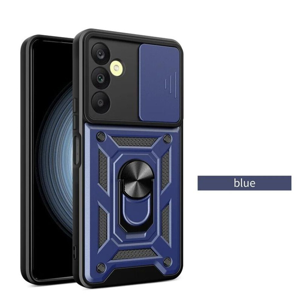(, Samsung A25 5G) Armor Case For Samsung Galaxy S24 S23 S22 S21 S20 Ultra A15 A25 A35 A55 5G A05 A05s A14 A24 A34 A54 A13 A33 Cover Ring Magneti Blue 3036496522150