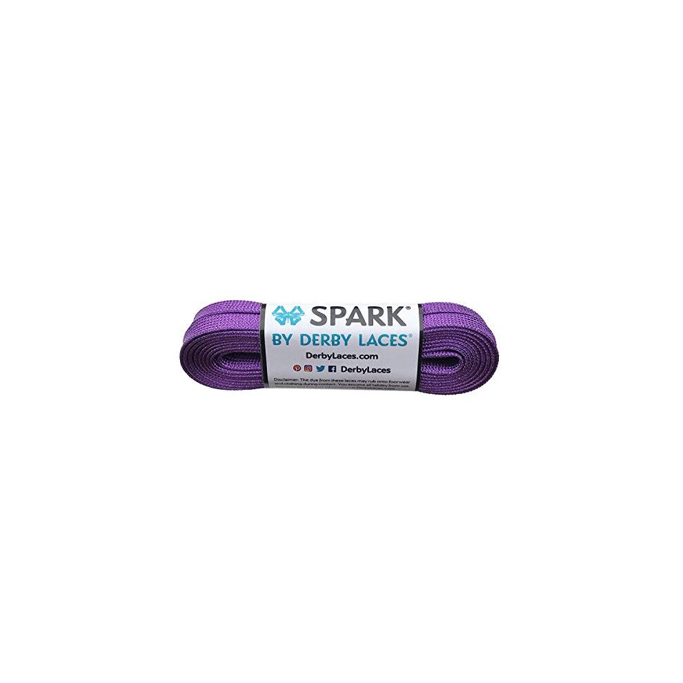 Derby Laces Purple Spark Schoenveters Voor Schoenen, Schaatsen, Laarzen, Rollerderby, Hockey En Ijsschaatsen (60 Inch / 152 Cm)-image