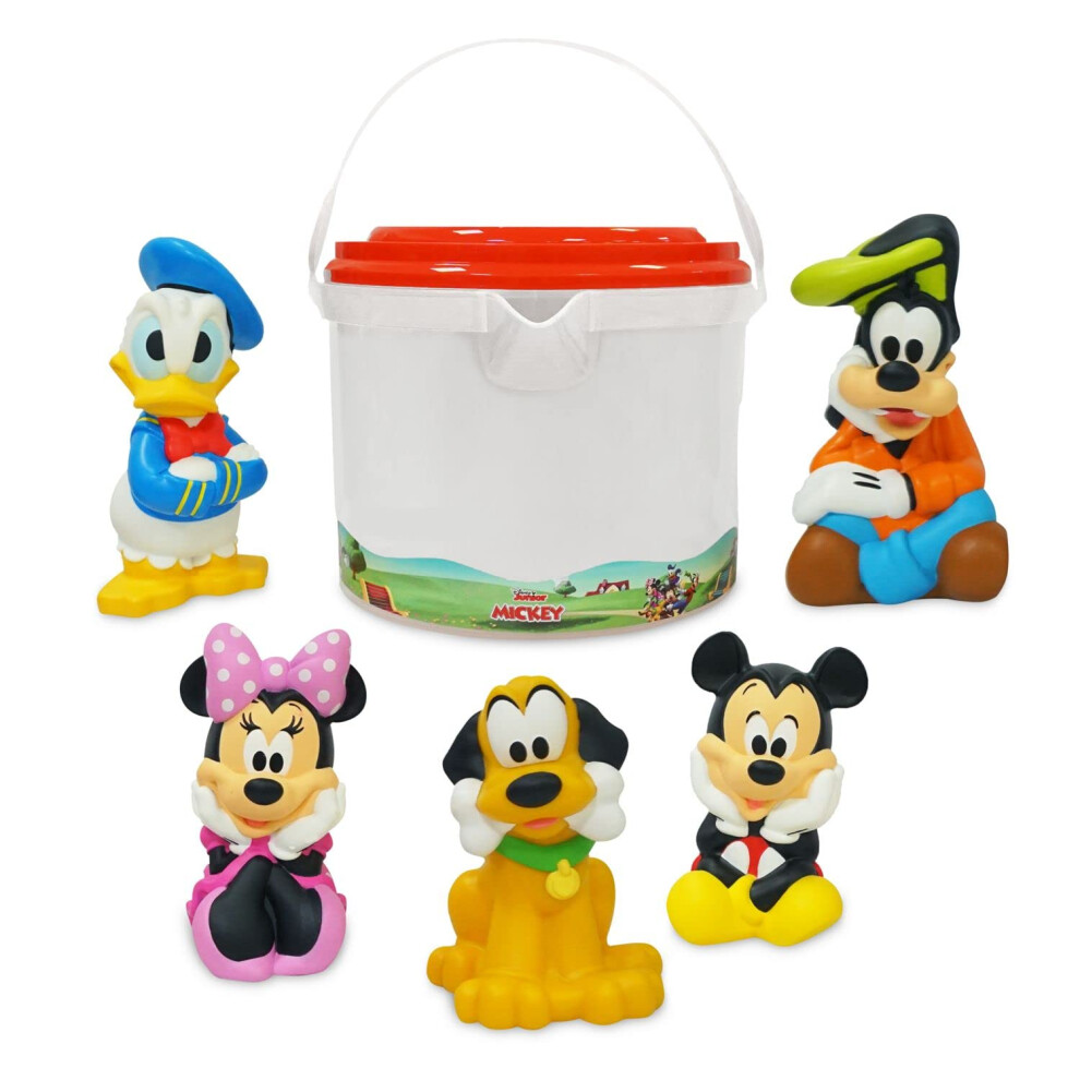 Disney Store Official Mickey and Friends Bath Set  Kids Bath Accessories with Beloved Mickey and Friends Characters  Colorful