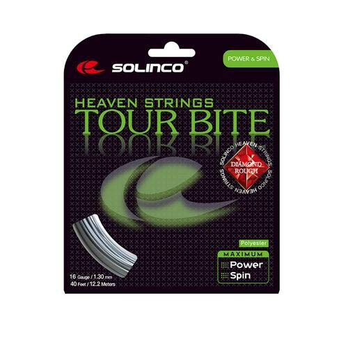Solinco Tour Bite Diamond Rough Tennis String Set-16L-Silver 2