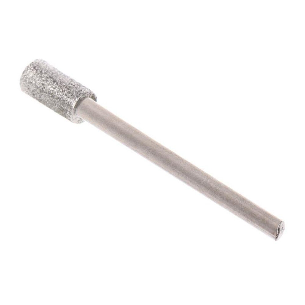 5pcs Diamond Coated Cylindrical Burr 5mm Chainsaw Sharpener Stone File Chain Saw Sharpening Carving Grinding Tools