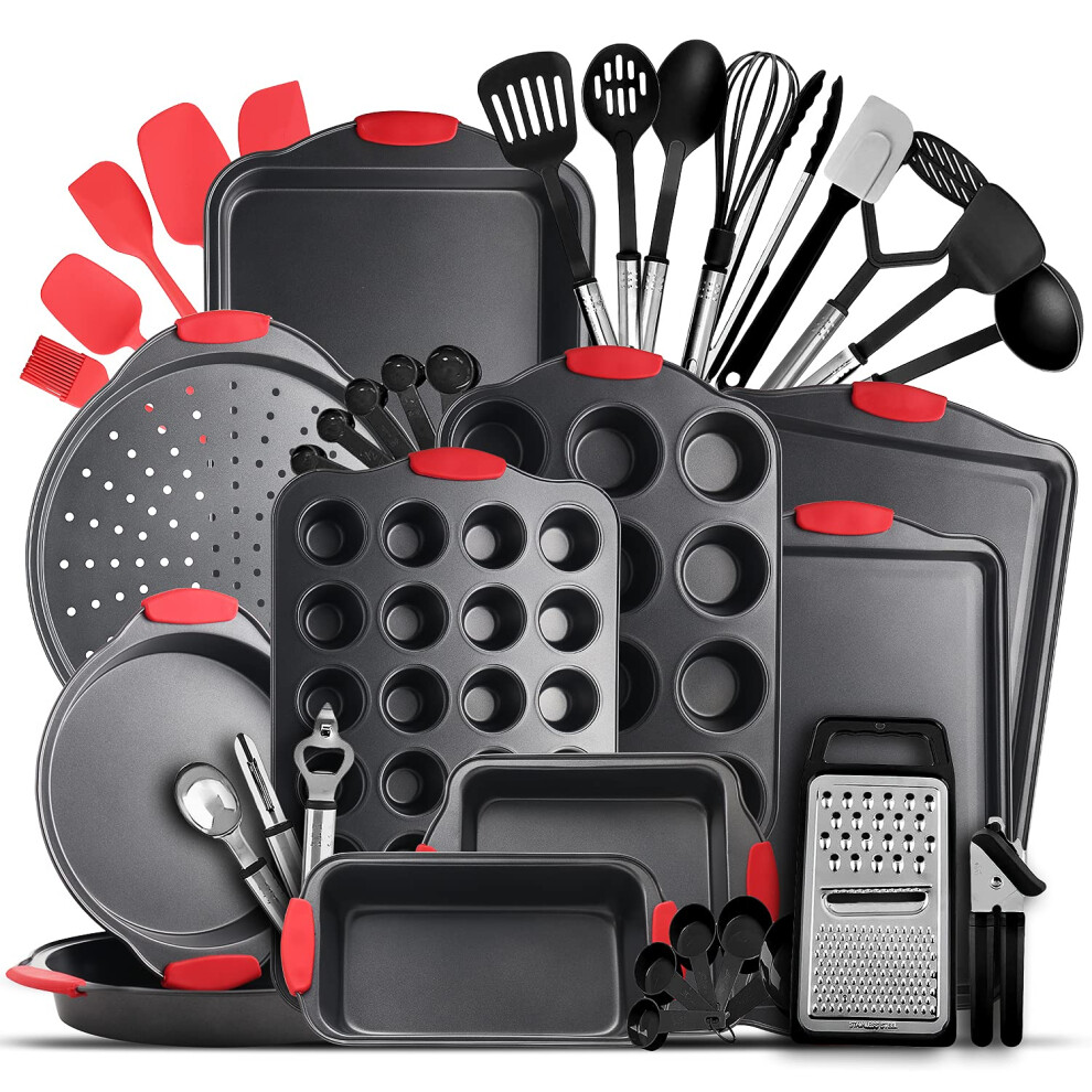 Eatex Nonstick Bakeware Sets with Baking Pans Set 39 Piece Baking Set