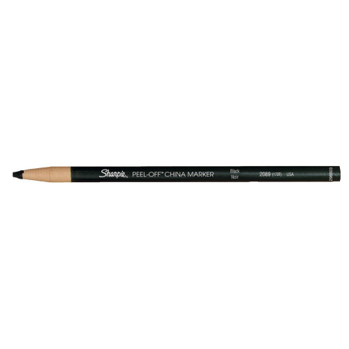 Sharpie Crayons gras SHARPIE Peel-Off China Marker, noir, bo?te de 12 2