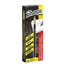SHARPIE Peel-Off China Marker Grease Pennor Black Box med 12