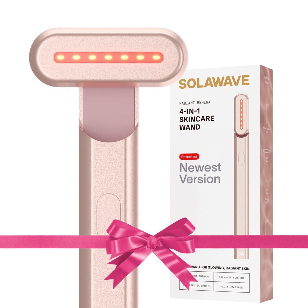 Solawave 4-in-1 Radiant Renewal Wand Face Skincare Wand with Facial M