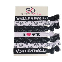 SportyBella tytt jen lentopallohiusasusteet - rypytt m t kuminauhat lentopalloaiheisilla hiuslis kkeill , 7 kpl setti peleihin