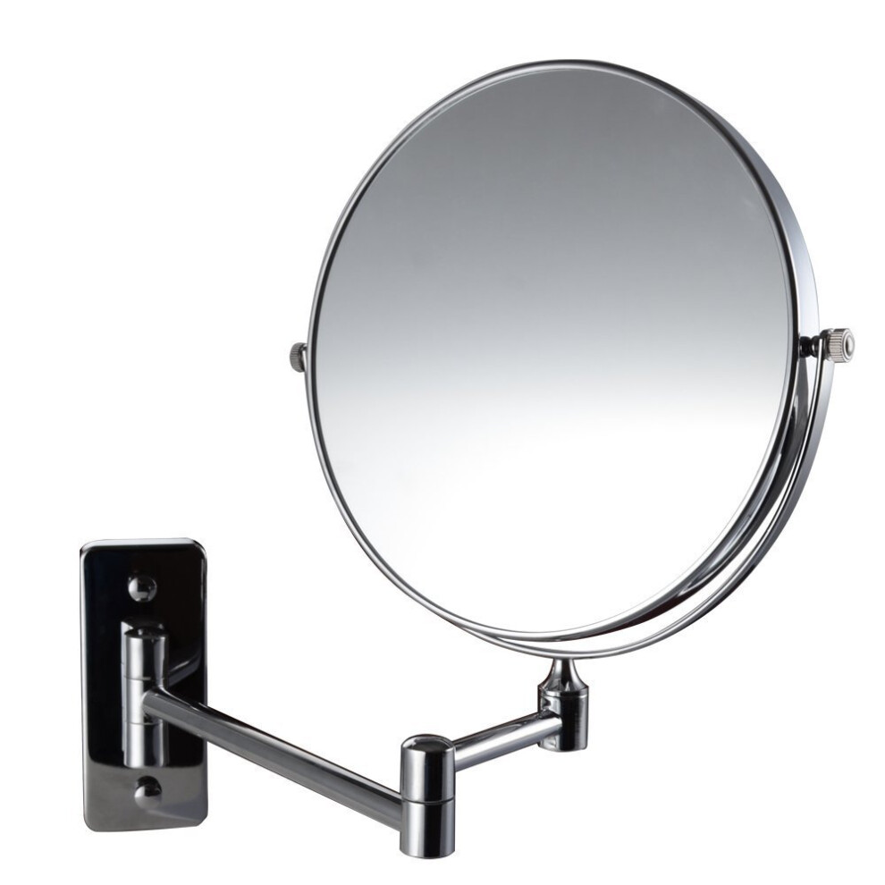 Miroir mural pivotant double face ? grossissement 10x Magik 8 pouces, chrome poli (10X)