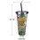 Spoontiques Hogwarts Glitzerbecher mit Strohhalm 2