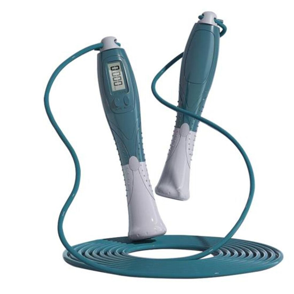 (green) Outdoor Jump Rope With Non-slip Handle Digital Counting Tangle-free Skipping Rope Fitness Equipment For Men Women