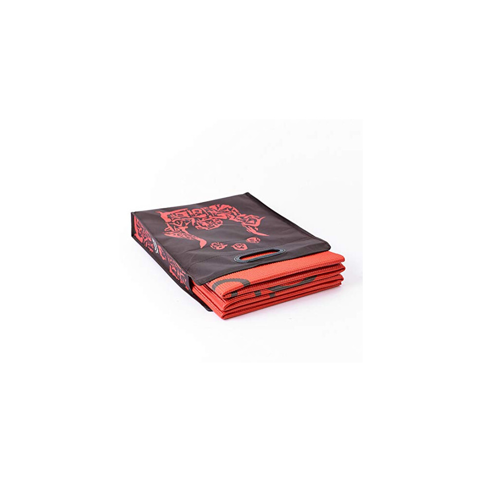 Tapis de yoga pliable Natural Fitness ROAM 72" avec traction antid?rapante et sac de transport pour prot?ger et garder compact
