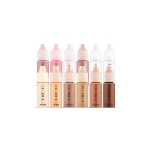 TEMPTU SB Airbrush-Set mit Foundation, Rouge und Highlighter auf Silikonbasis: Langanhaltendes Make-up, aufbaubare Deckkraft, gesunder, hydratisierter