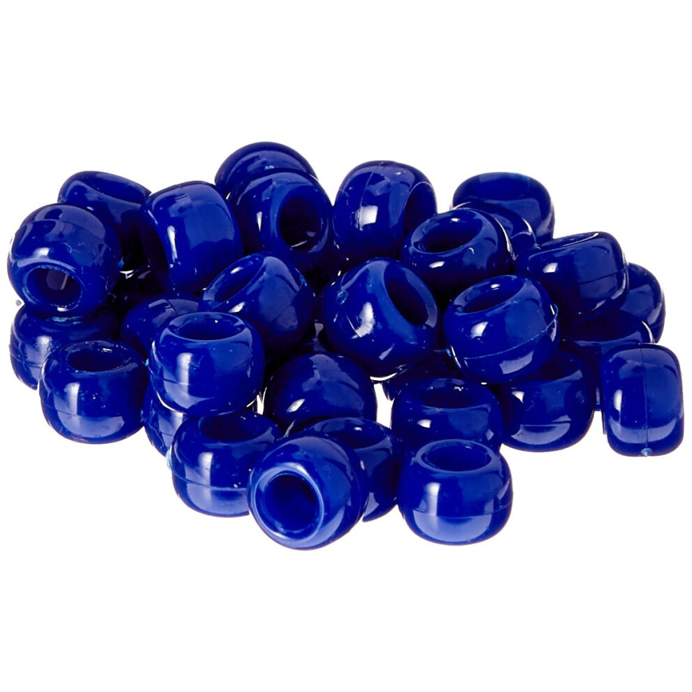The Beadery 9X6Mm Perline Pony Barrel Blu Reale 900 Pezzi-image