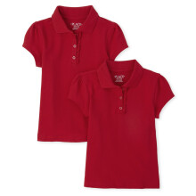 Detsk msto dvky Voln s krtkm rukvem Pique Polo Ruby 2 Pack L (1012)