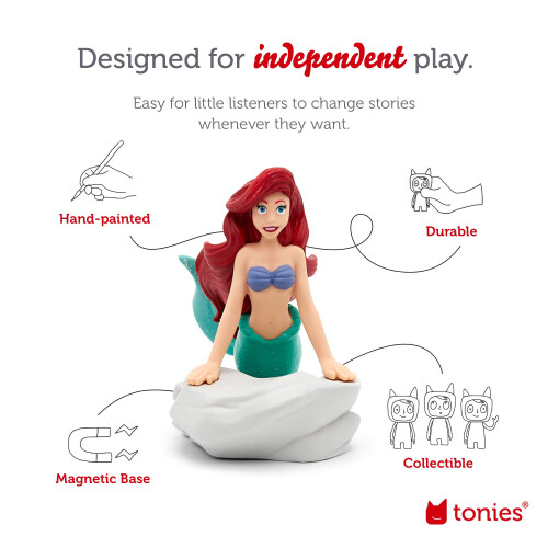 Toni & Guy Tonies Ακουστικός Χαρακτήρας Άriel από τη Disney, Μικρή Γοργόνα 2