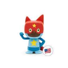 Tonies Superhero Creative Audio Character - Record and Upload up to 90 Minutes of Your Own Stories and Songs - Blue/Red
