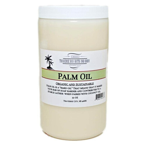 Traverse Bay Bath & Body Έλαιο Φοινικέλαιο, Υλικά Σαπούνι, Βιολογικό, 32 fl oz.