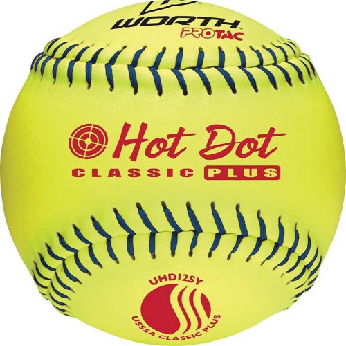 Wert 12 USSSA Hot Dot Slowpitch Softball Dutzend