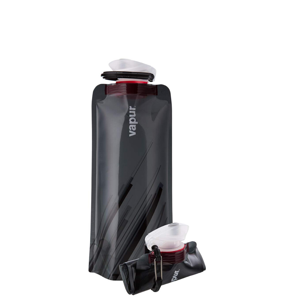 Vapur Flexible, Collapsible Wide Mouth Anti-Bottle with Detachable Carabiner, 23 Ounce, Fire, Pack of 2-image-OPC-PDPDPK8-NEW