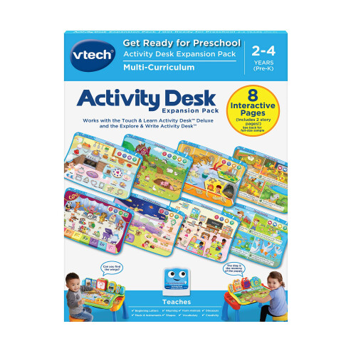 VTech Touch and Learn Activity Desk Deluxe Expansion Pack - Get Ready for Preschool (Packaging May Vary)