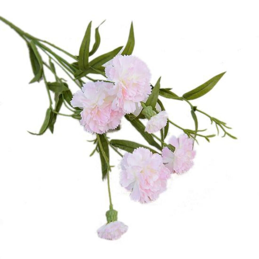 (light pink) 1Pc Carnation Artificial Flower Fake Plant Home Decor Wedding Party Centerpieces