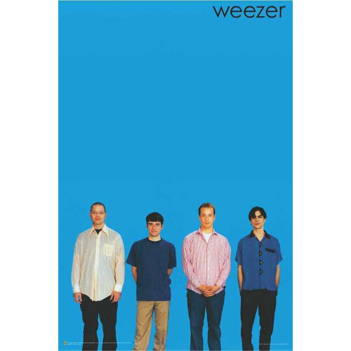 GB Eye Weezer - Μπλε Αφίσα - Επίσημα Αδειοδοτημένη - Λαμινάρισμένη - 24.5" x 36.5"
