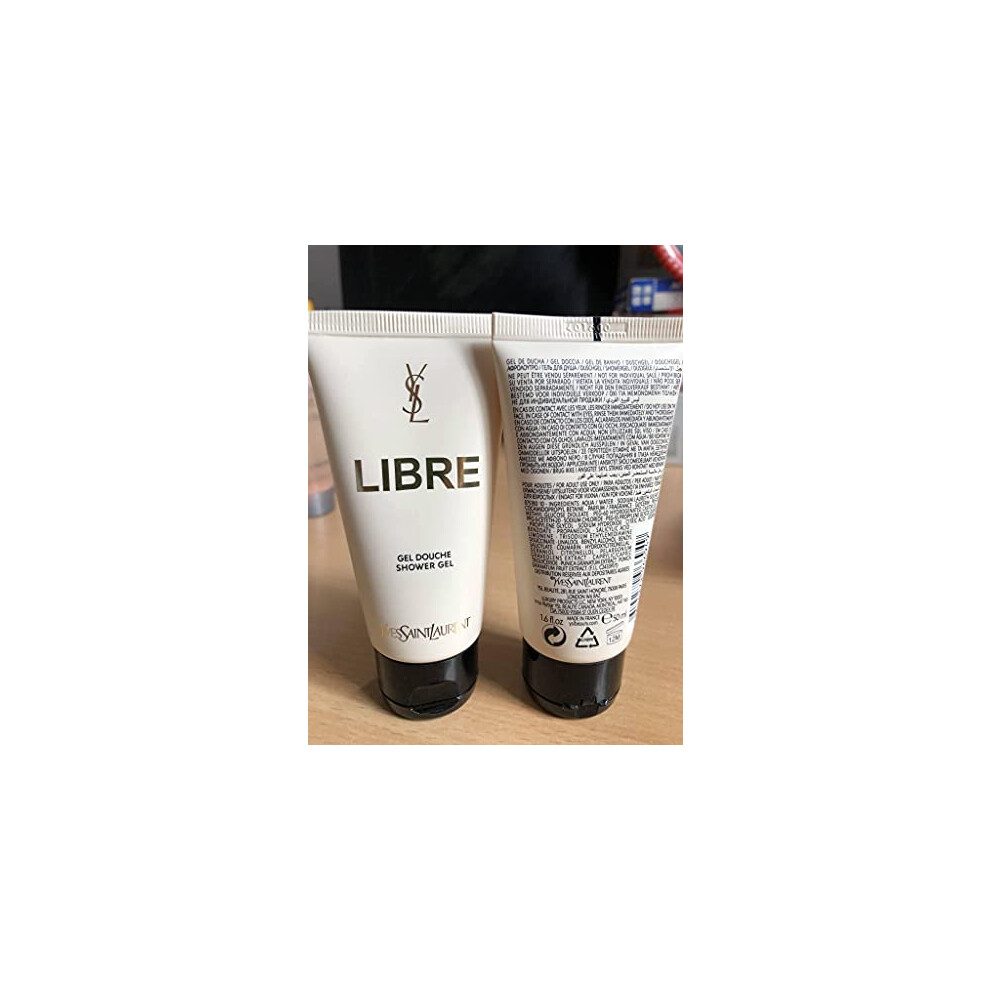 Gel douche Yves Saint Laurent Libre pour femme - 50 ml - parfum blanc audacieux et élégant