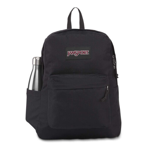 Jansport Jansport Superbreak Plus Backpack com manga de laptop acolchoada de 15 polegadas e bolso integrado de garrafa - mochila espa   osa e dur   vel para o 2