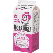 Guldmedalje Pink Vanilla Flossugar Halv Gallon karton 3,25 pund (pakke med 6)