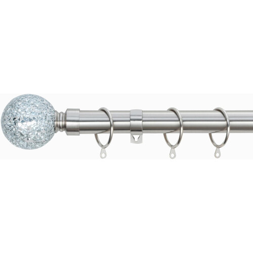 (Brushed Steel, 120cm - 220cm, 47