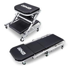DNA Motoring Tools-00184 36 tum 2 i 1 rullande fllbar bil Creeper/Seat 6 PCS 2 """" Hjul 150 kg Viktkapacitet Rd
