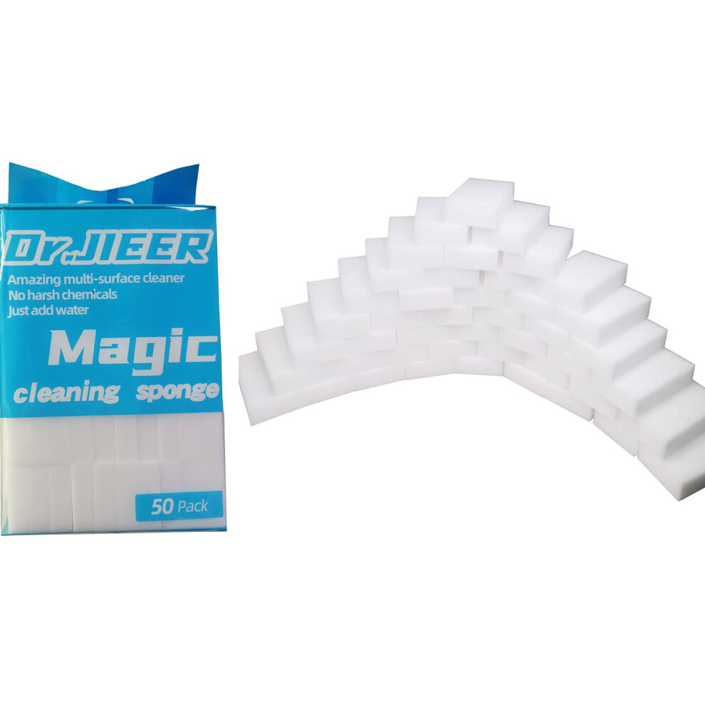 Dr.JIEER 50 Pcs/lot Magic Sponge Eraser Multi-Functional Melamine Foam Cleaner 100x60x20mm