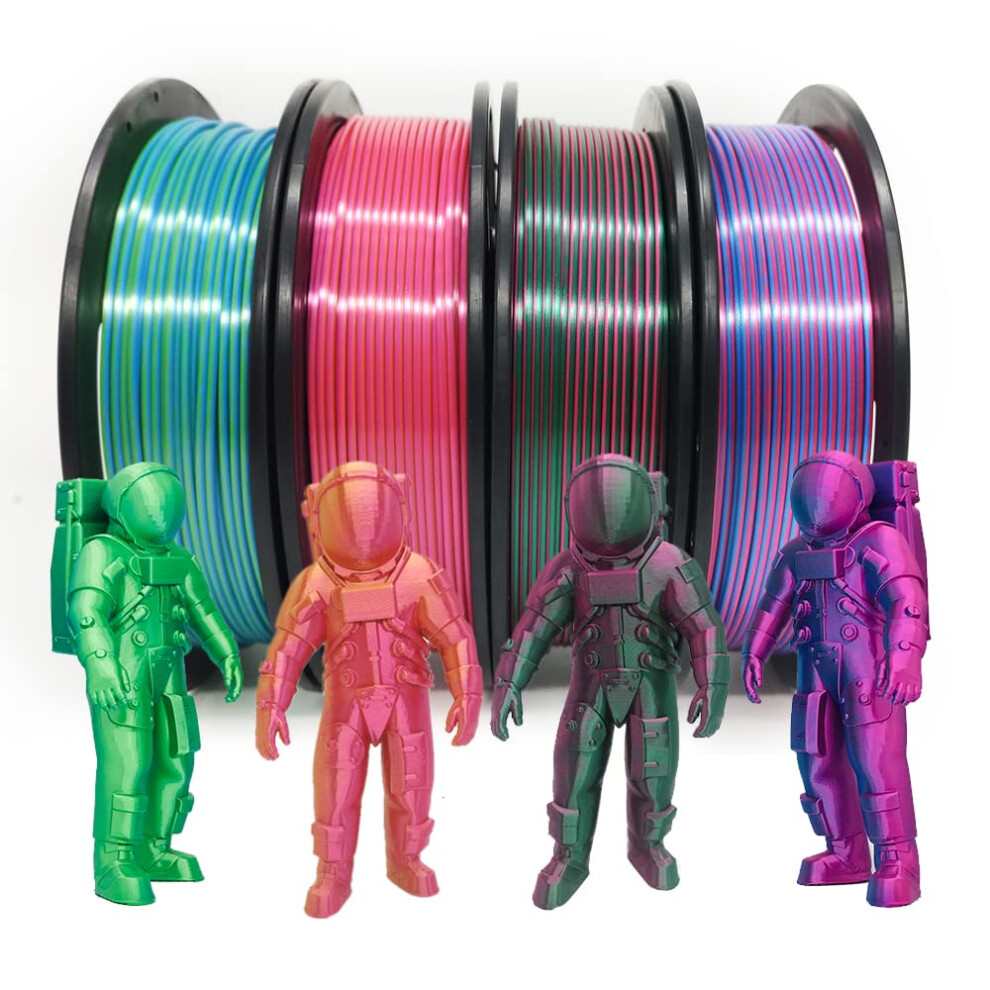 YOUSU Silk Dual Color PLA Filament 3D Filament Coextrusion PLA Multico