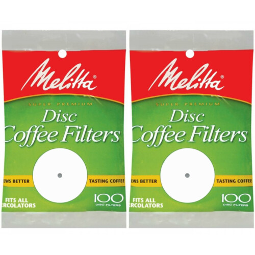 Melitta Φίλτρα Καφέ Melitta 3.5 ιντσών Λευκά (Συσκευασία των 2)