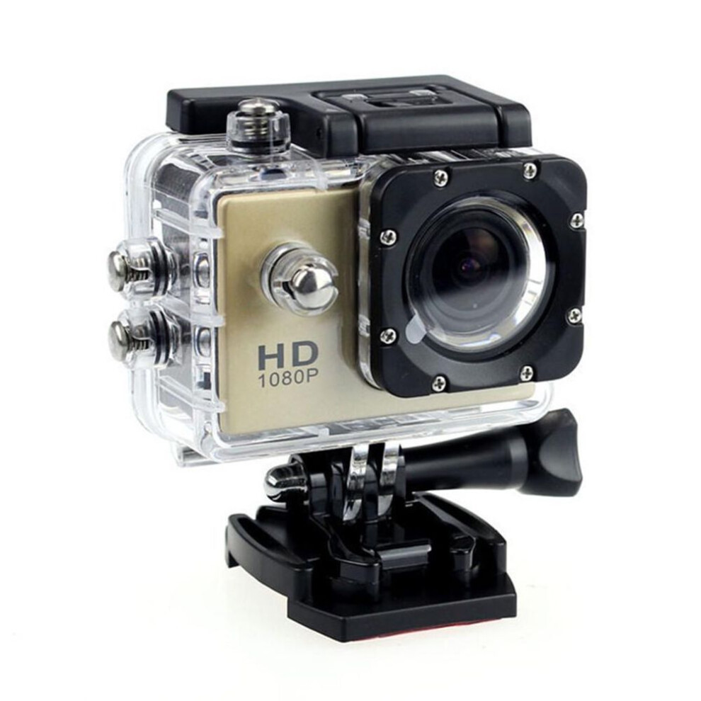 (beige) Ultra-high-definition 4K Wifi Sports Camera Ultra-wide-angle Outdoor Waterproof Camera Suitable for Bicycle Skiing Underwater DV Sports Camera