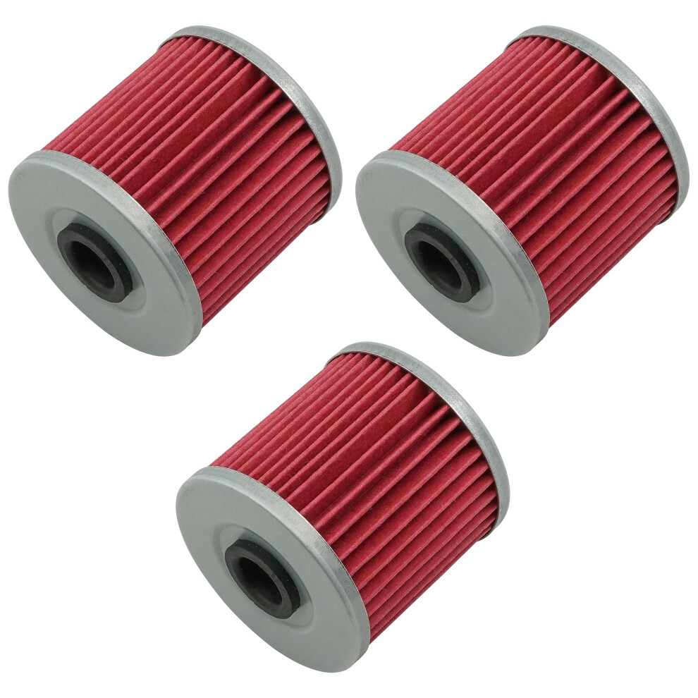 Caltric 3 Pack Oil Filter Compatible With Kawasaki 650 Klr650 Klr-650 1987-2018 16099-004 888552194657