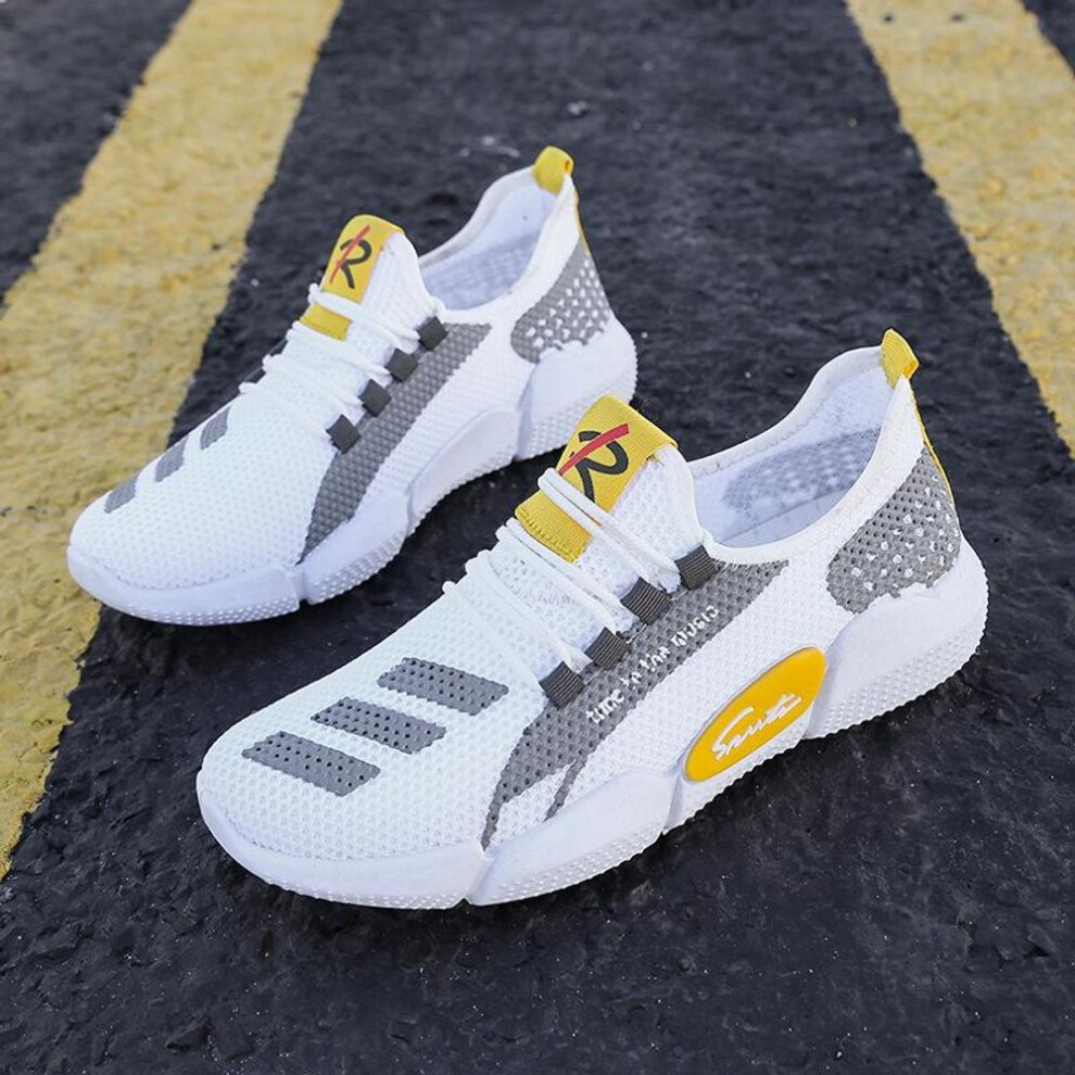 (white, 44) Men Women Knit Shoes Coconut Shoes Trainers Fitness Sports Coconut Athleisure Shoes Walking Light Running Shoes Jogging