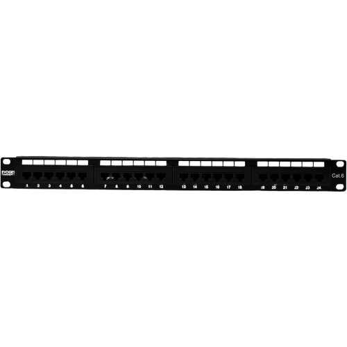 OPENED NEVER USED Evoges 24 Ports UTP CAT6 1U Patch Panel, Rack Mountable