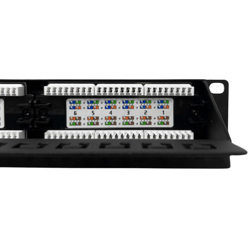 OPENED NEVER USED Evoges 24 Ports UTP CAT6 1U Patch Panel, Rack Mountable 1