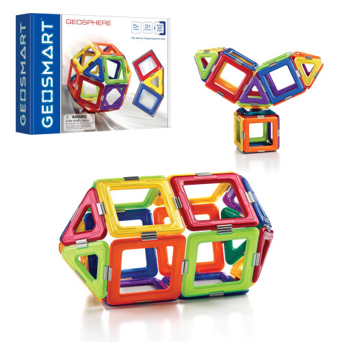 GeoSmart GeoSphere Σετ 31 Τεμαχίων Γεωμαγνητικής Κατασκευής με Σπινάκι