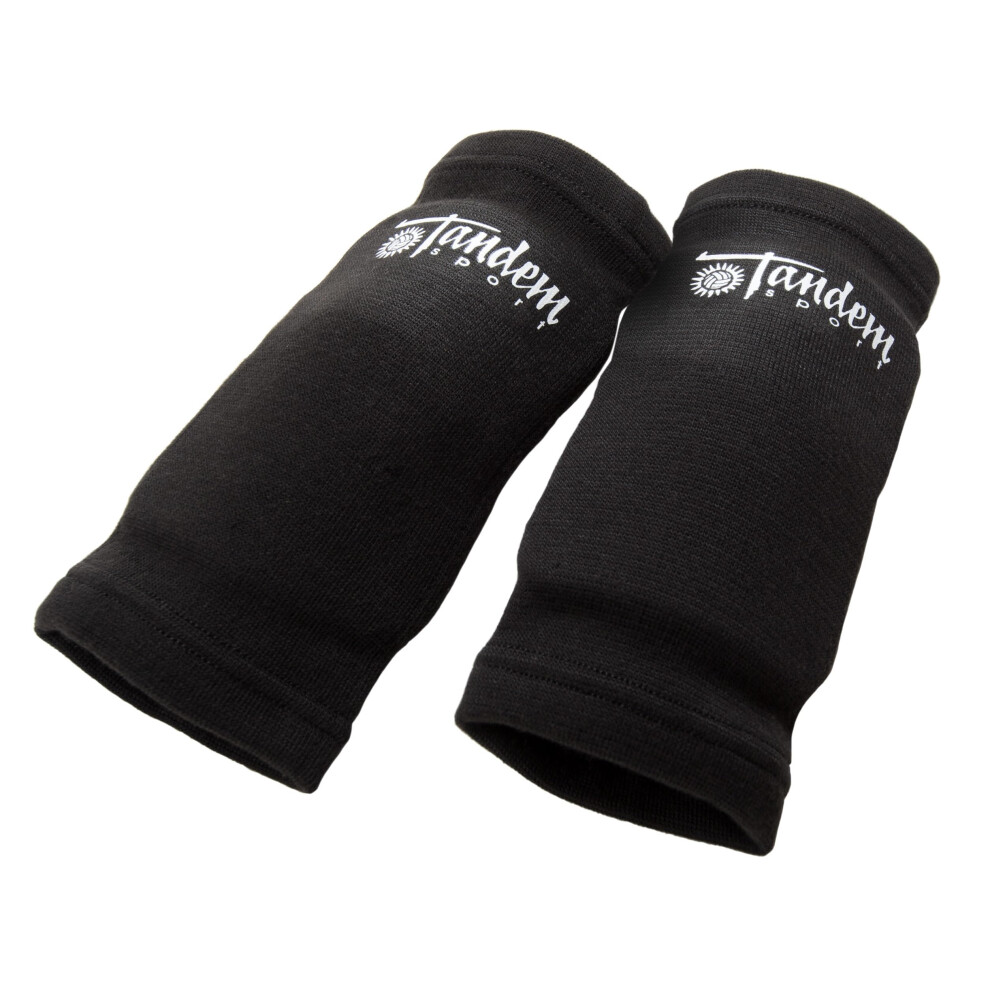 Tandem Sport Volleyball Elbow Pads - Volleyball Pads for Floor Burns and Bruises - Non-Bulky Volleyball Elbow Pads - Black-image-OPC-PFMQDCV-NEW