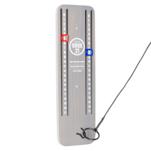 GoSports Hook 21 - Gioco ad anello con montaggio a soffitto - Gioca al chiuso o all'aperto - Blu, grigio, naturale o rosso