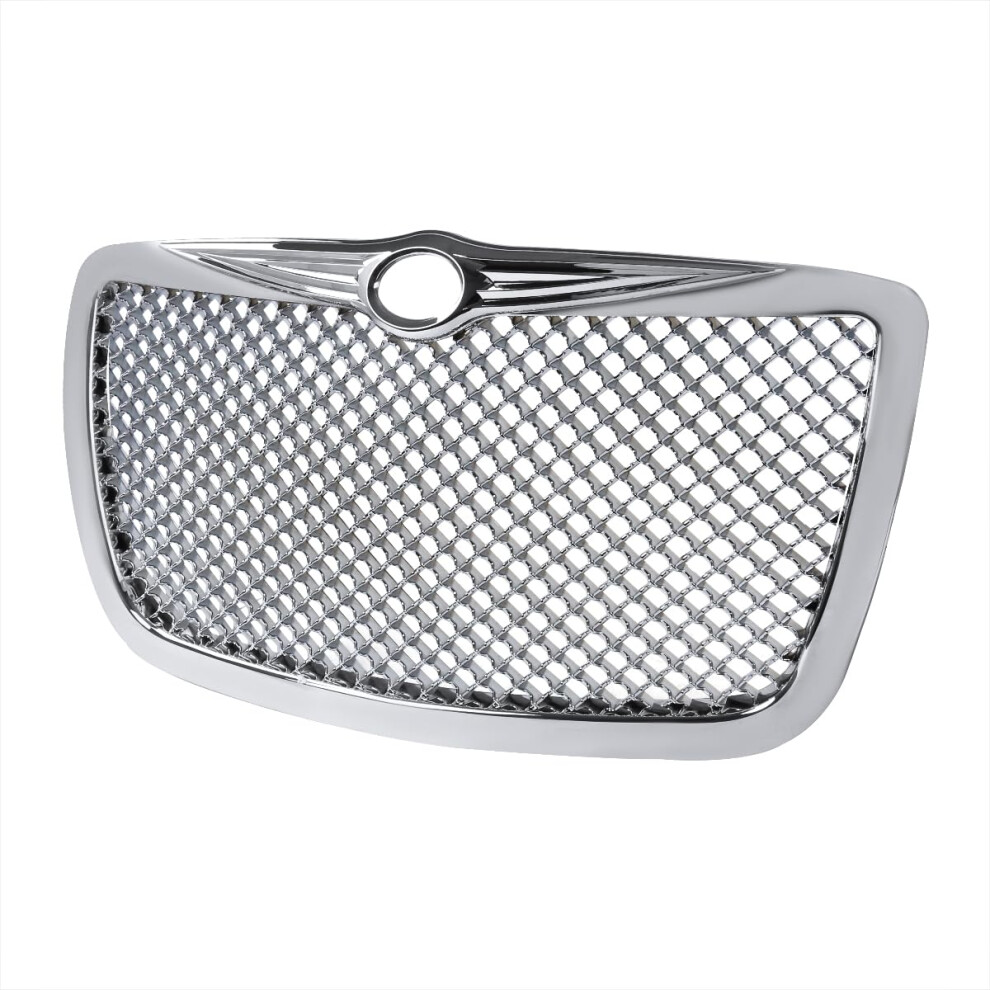 Spec-D Tuning Front Chrome Mesh Grill Grille Compatible With 2005-2010 Chrysler 300 300C 841808106651