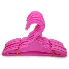 Cabides de Boneca 12 Cor-de-Rosa para Roupas de Boneca de 18 Polegadas