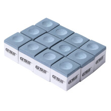 gSE games Sports Expert Confezione da 12 gessetti per stecche da biliardo (grigio)